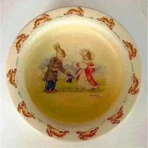 1940’s Vintage/Antique Royal Doulton ‘Greetings’ Bunnykins  Cereal Bowl